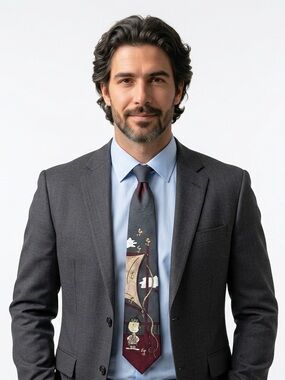 Vintage Sailor Charlie Brown, Snoopy & Woodstock Patterned Tie